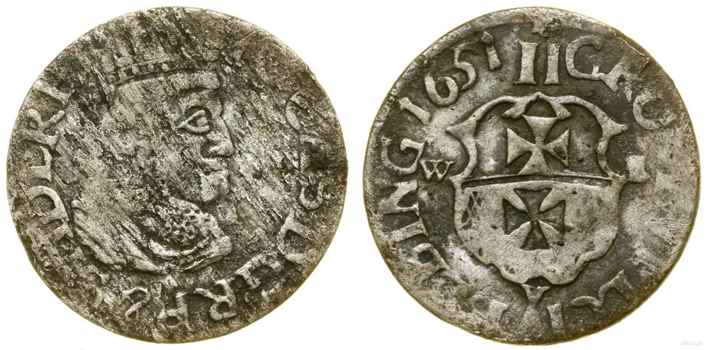 Polska, dwugrosz, 1651