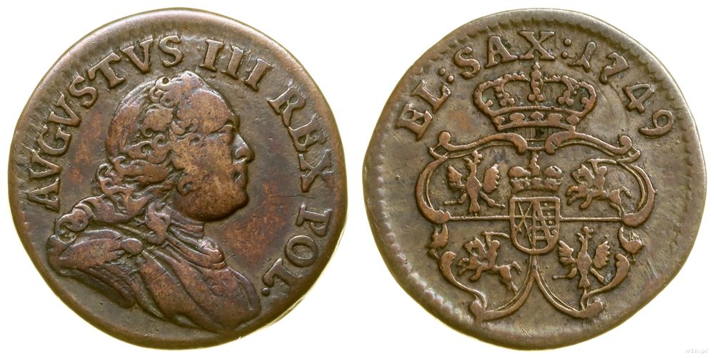 Polska, szeląg, 1749