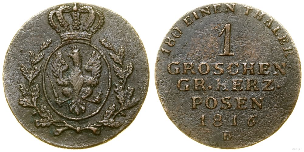Polska, 1 grosz, 1816 B