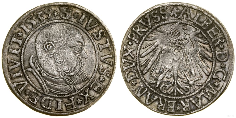 Prusy Książęce (1525–1657), grosz, 1539