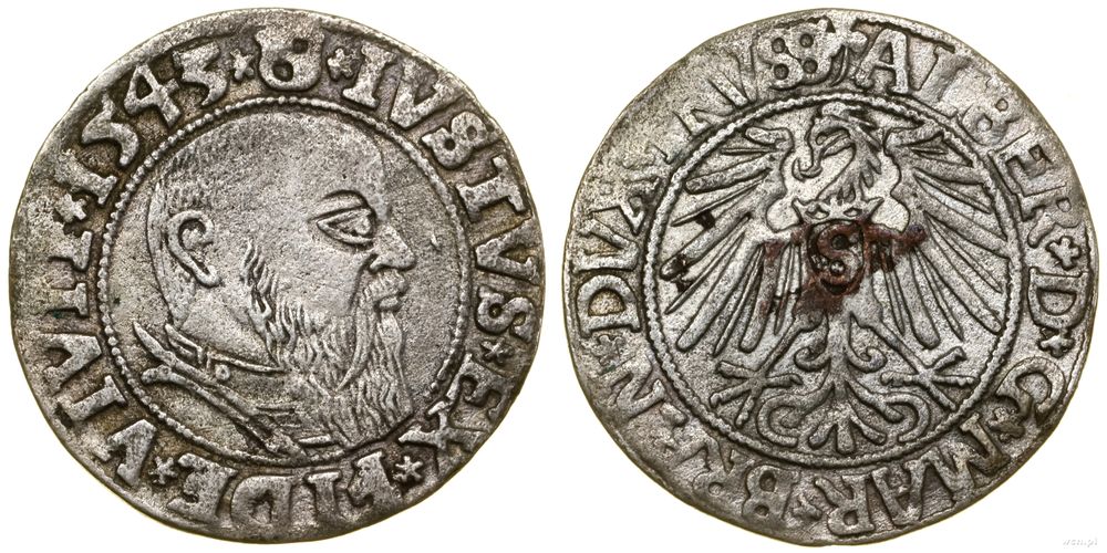 Prusy Książęce (1525–1657), grosz, 1543