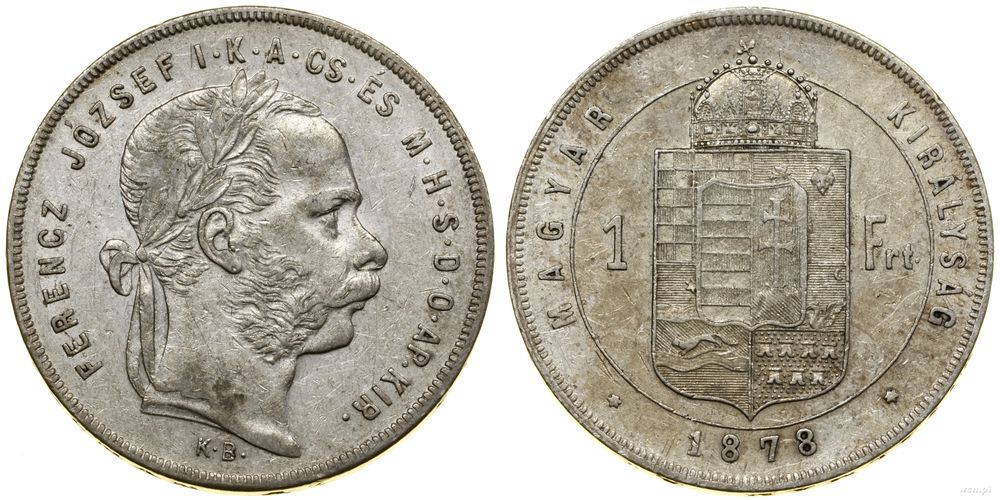 Węgry, 1 forint, 1878 KB