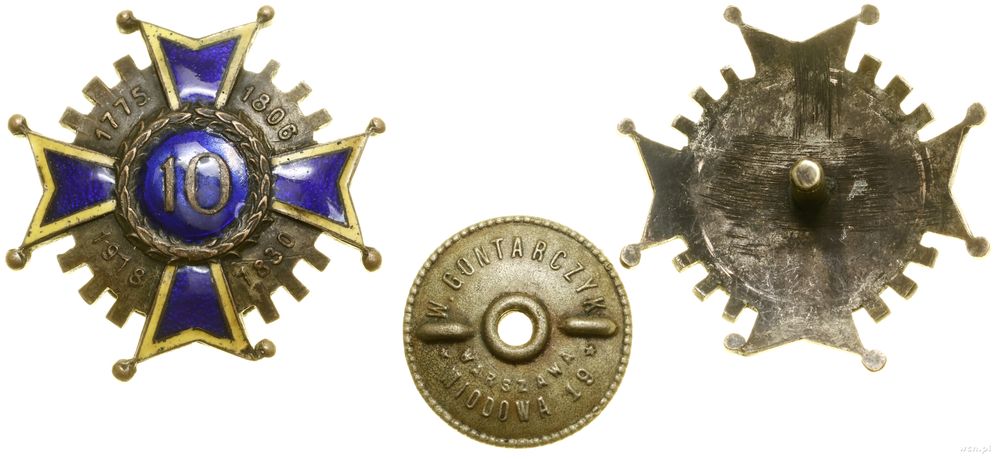 Polska, KOPIA - 10. Pułk Piechoty – oficerska odznaka pamiątkowa