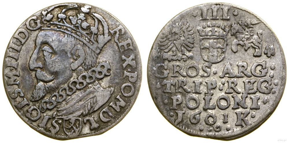 Polska, trojak, 1601