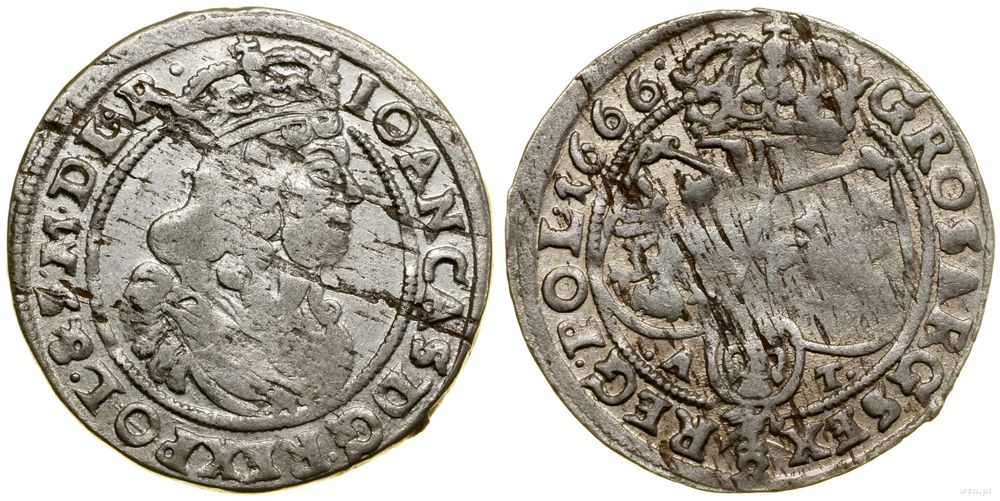 Polska, szóstak, 1666 AT