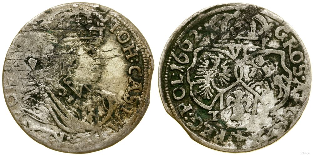 Polska, szóstak, 1662 TT
