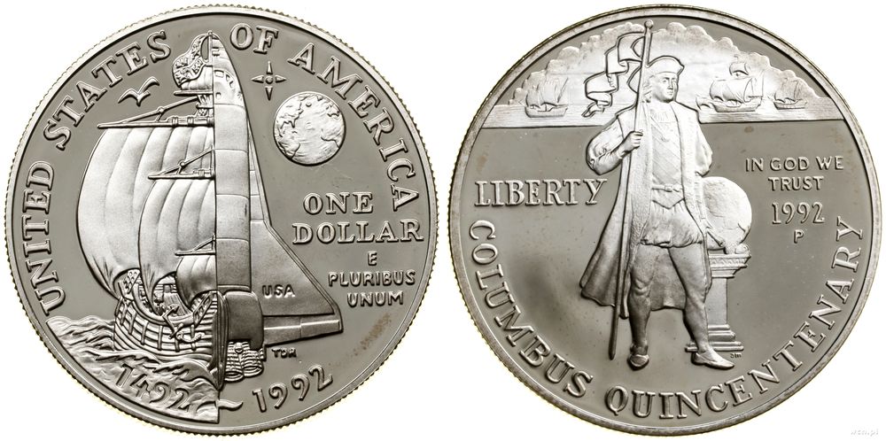 Stany Zjednoczone Ameryki (USA), 1 dolar, 1992 P