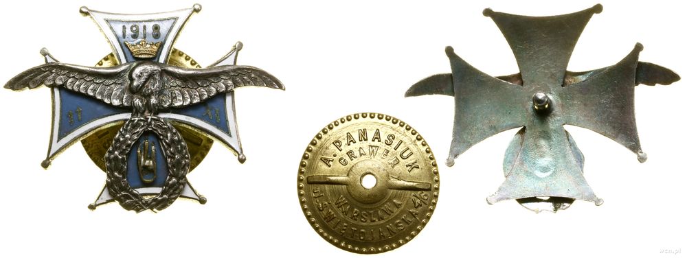 Polska, 4. Pułk Ułanów Zaniemeńskich – KOPIA oficerska odznaka pamiątkowa