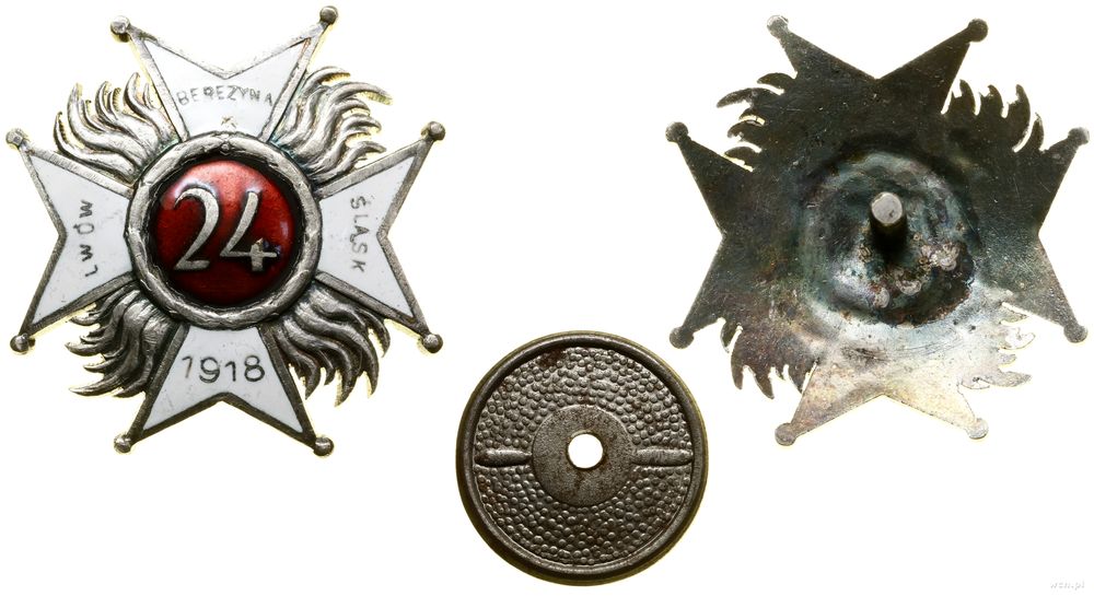 Polska, 24. Pułk Piechoty – KOPIA oficerska odznaka pamiątkowa
