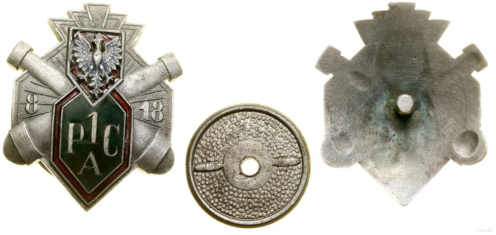 Polska, KOPIA - 1. Pułk Artylerii Ciężkiej - oficerska odznaka pamiątkowa