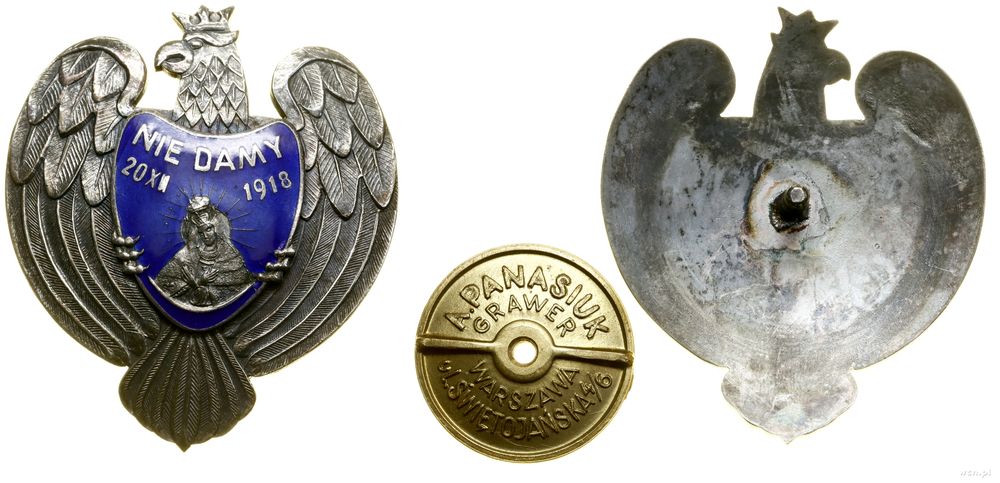 Polska, KOPIA - 85. Pułk Strzelców Wileńskich – oficerska odznaka pamiątkowa