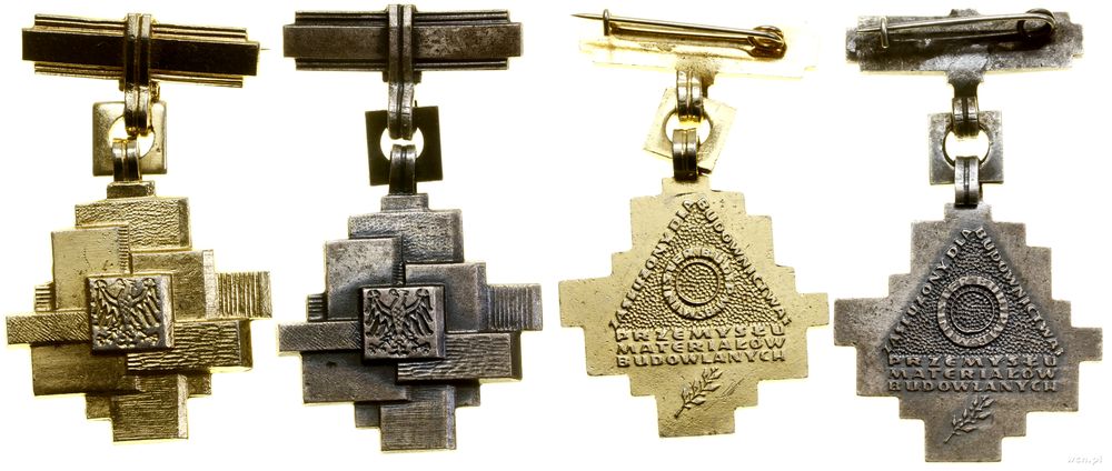 Polska, Srebrna i Złota odznaka Zasłużony dla Budownictwa i Przemysłu Materiałów Budowlanych, 1971–2000