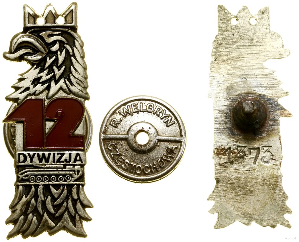 Polska, 12. Szczecińska Dywizja Zmechanizowana – odznaka pamiątkowa
