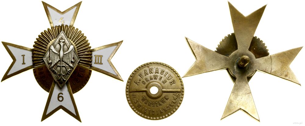 Polska, 6. Pułk Strzelców Konnych – oficerska odznaka pamiątkowa (kopia)