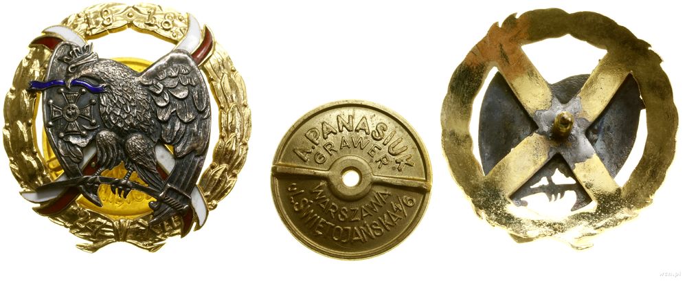 Polska, 15. Pułk Ułanów Poznańskich – oficerska odznaka pamiątkowa (kopia)