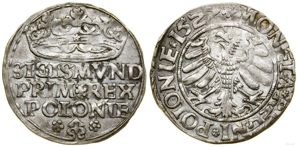 Polska, grosz, 1522