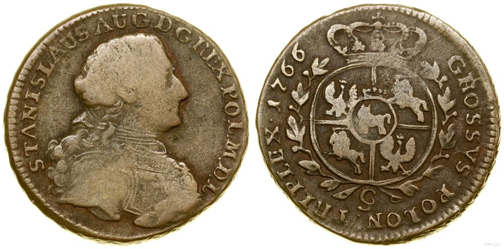 Polska, trojak, 1766