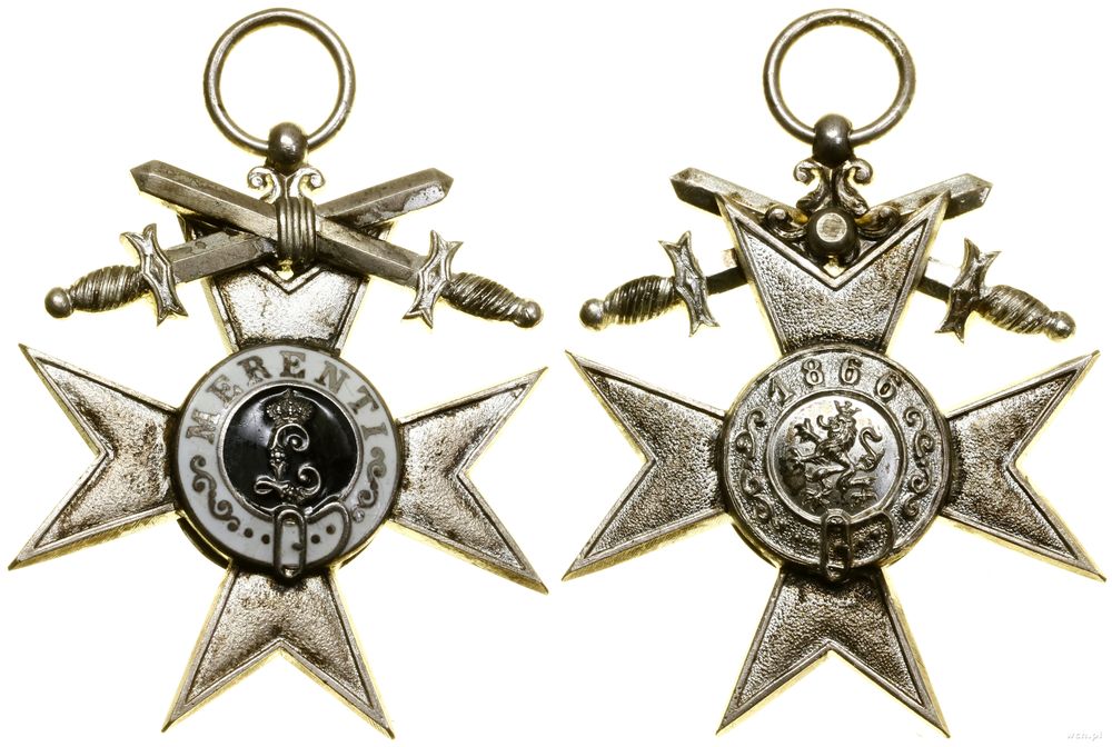 Niemcy, Wojskowy Krzyż Zasługi II Klasy z Mieczami
(Militärverdienstkreuz 2. Klasse mit Schwerten), 1913–1921