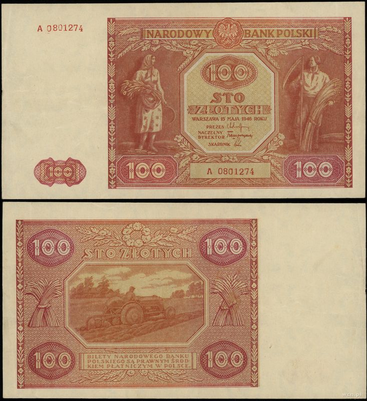 Polska, 100 złotych, 15.05.1946