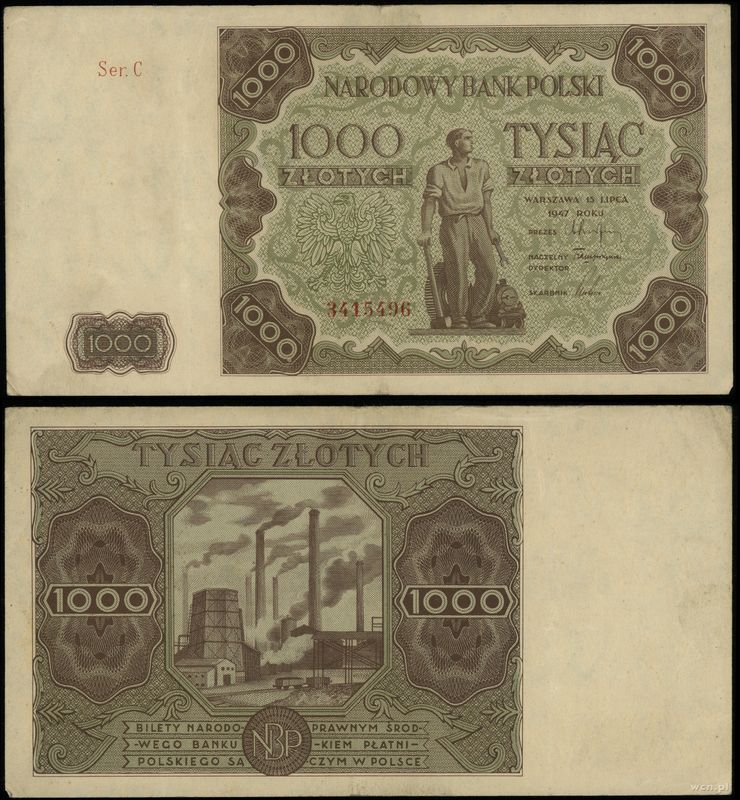 Polska, 1.000 złotych, 15.07.1947