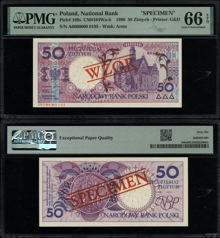 Polska, 50 złotych, 1.03.1990