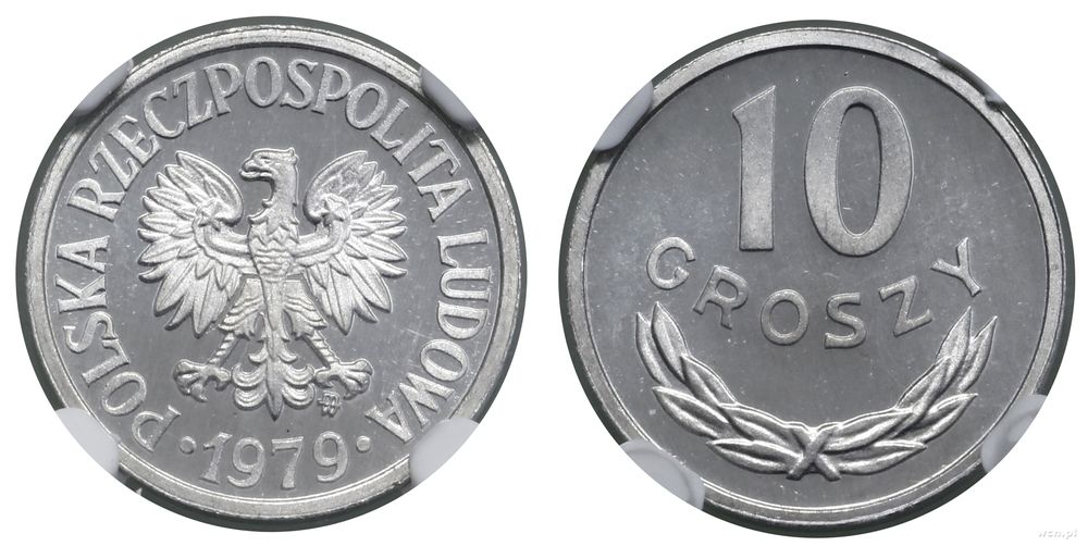 Polska, 10 groszy, 1979
