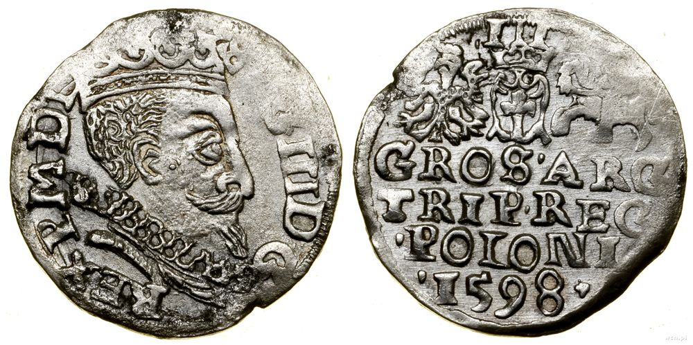 Polska, trojak, 1598