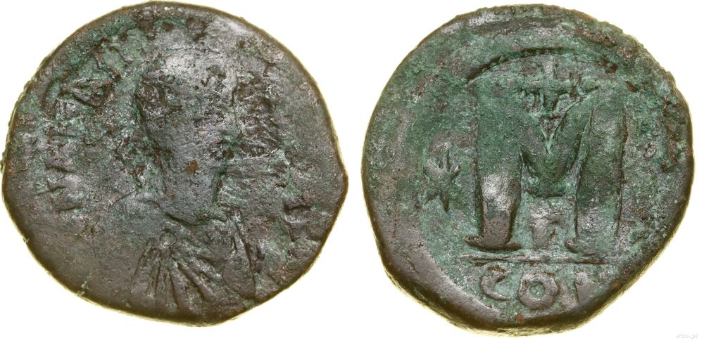 Bizancjum, follis, (498–518)
