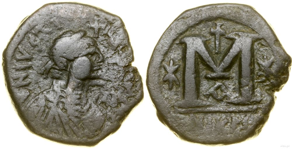 Bizancjum, follis, (527–565)