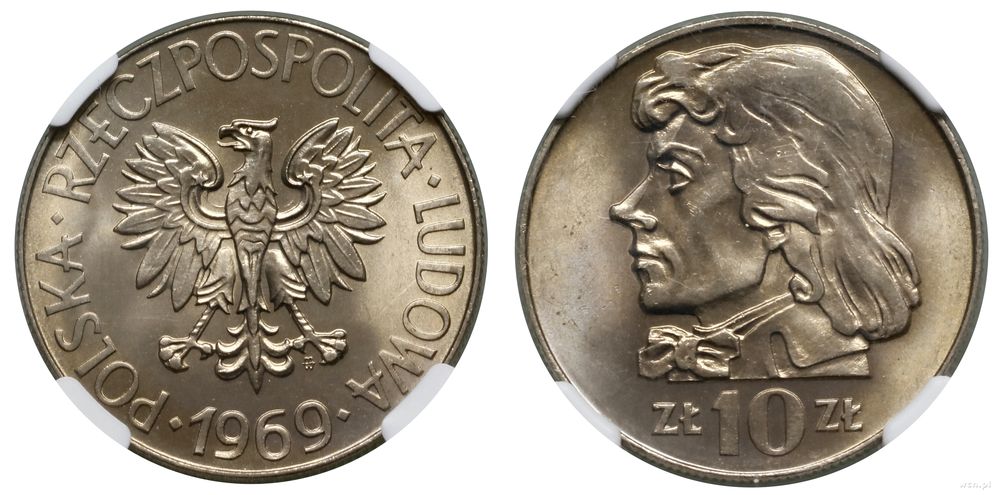 Polska, 10 złotych, 1969