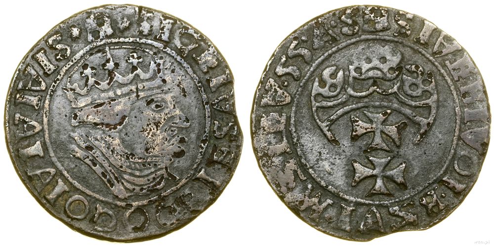 Polska, grosz - fałszerstwo z epoki, 