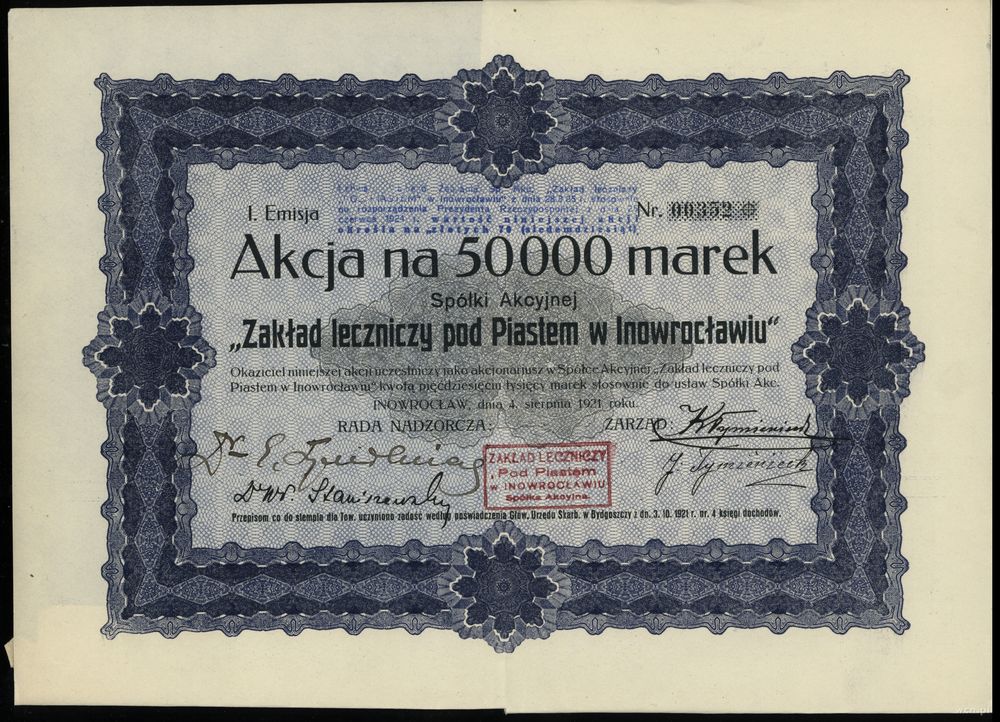 Polska, akcja na 50.000 marek, 4.08.1921
