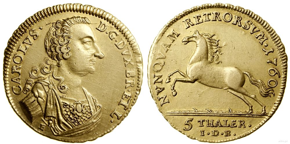 Niemcy, 5 talarów, 1760 IDB