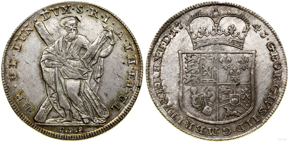 Niemcy, talar, 1743 CPS