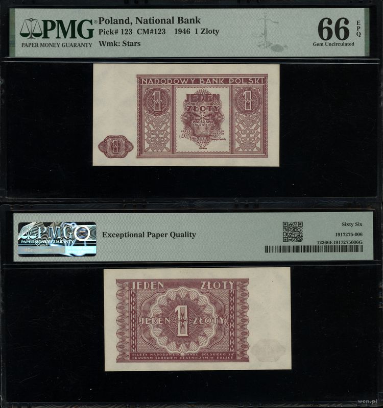 Polska, 1 złoty, 15.05.1946