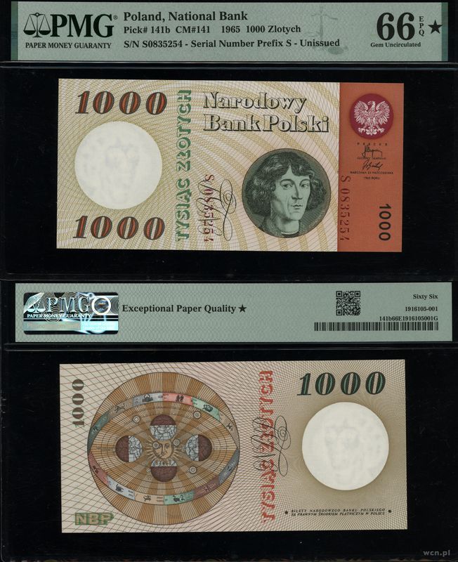 Polska, 1.000 złotych, 29.10.1965