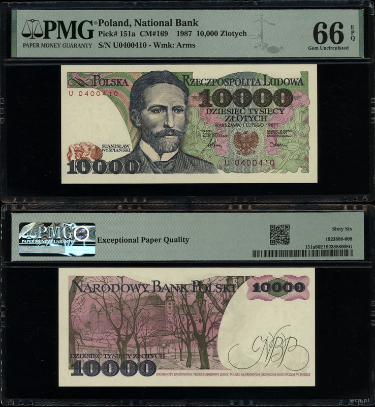 Polska, 10.000 złotych, 1.02.1987