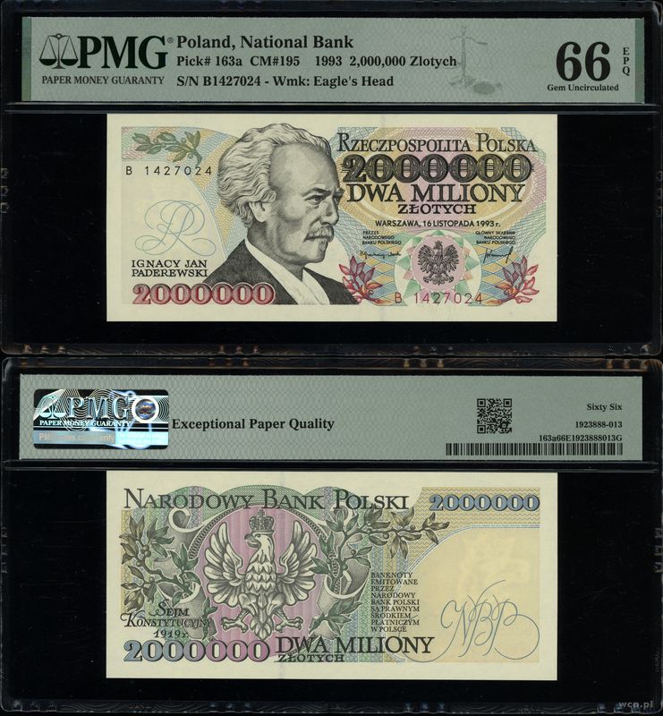 Polska, 2.000.000 złotych, 16.11.1993