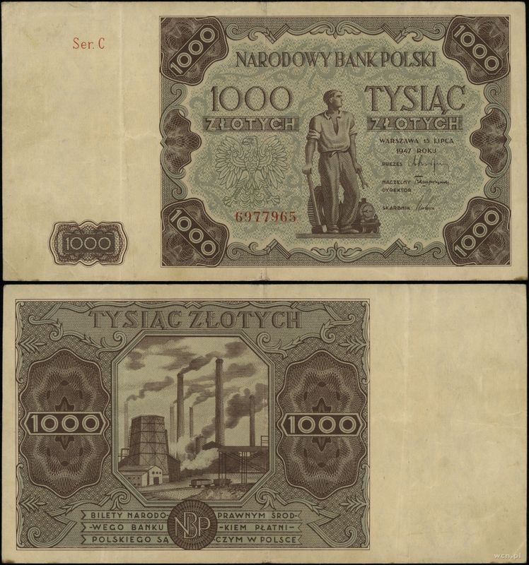 Polska, 1.000 złotych, 15.07.1947
