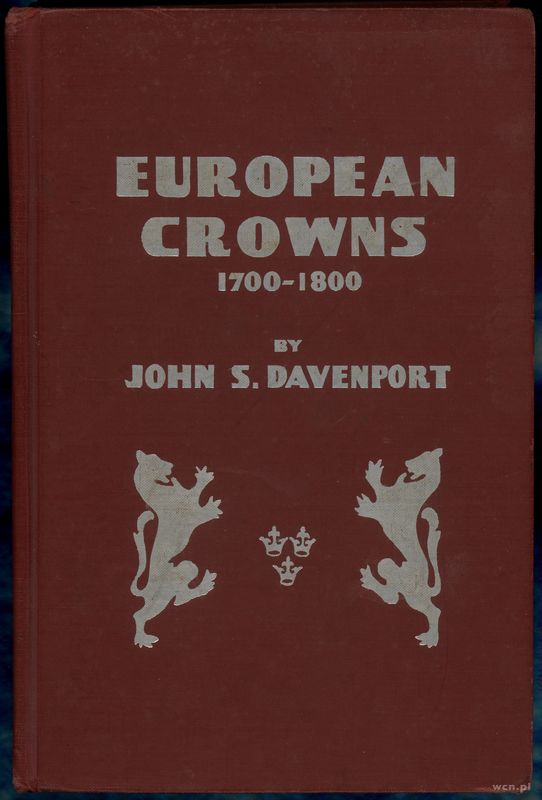 wydawnictwa zagraniczne, Davenport John S. – European Crowns 1700–1800, Galesburg 1961