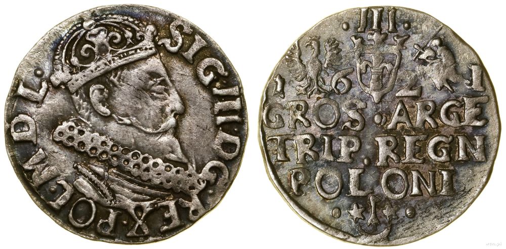 Polska, trojak, 1621