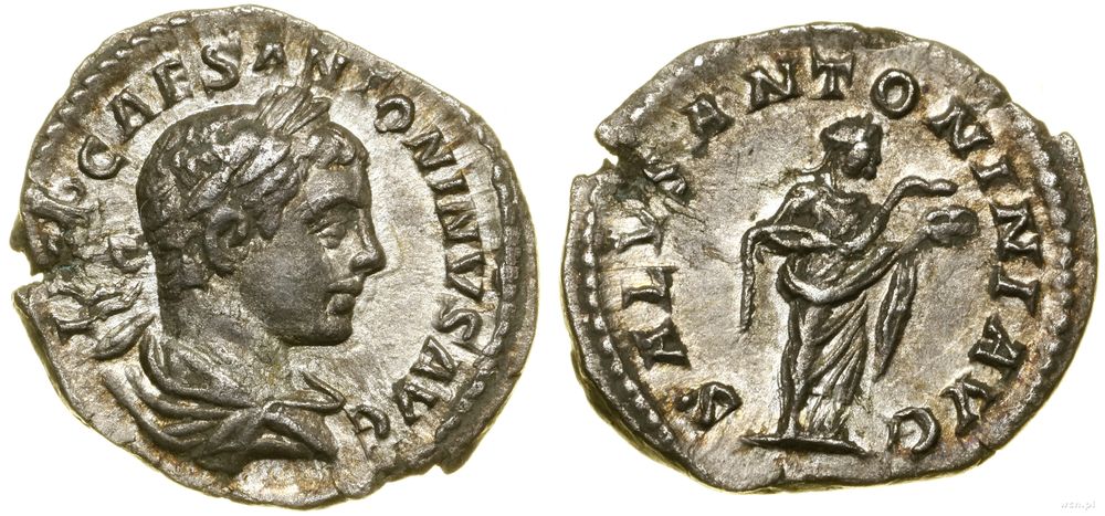 Cesarstwo Rzymskie, denar, (218–222)