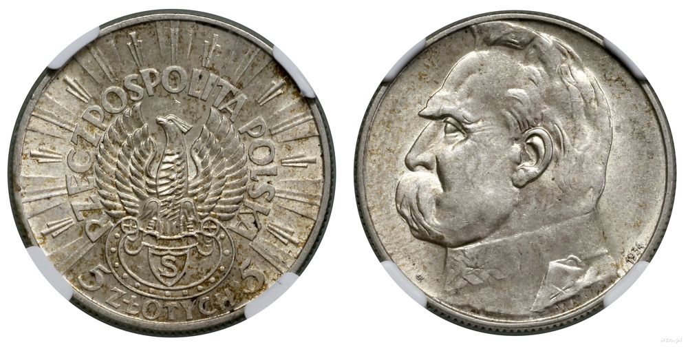 Polska, 5 złotych, 1934 S