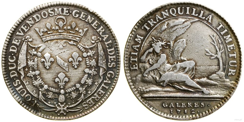 Francja, żeton, 1712
