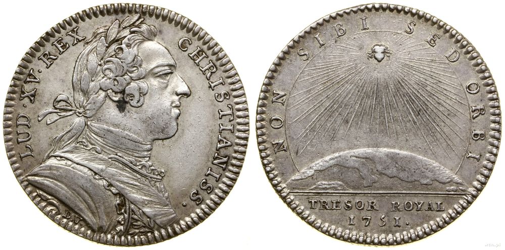 Francja, żeton, 1751