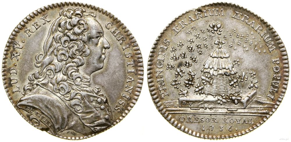 Francja, żeton, 1736