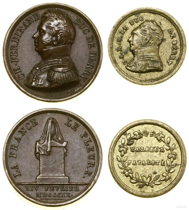 Francja, zestaw 2 medali