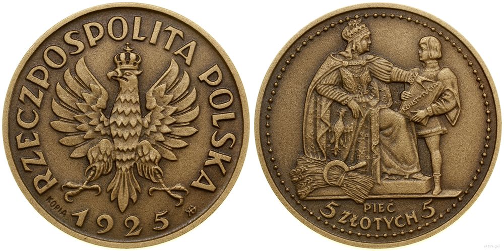 Polska, 5 złotych - KOPIA, 1925