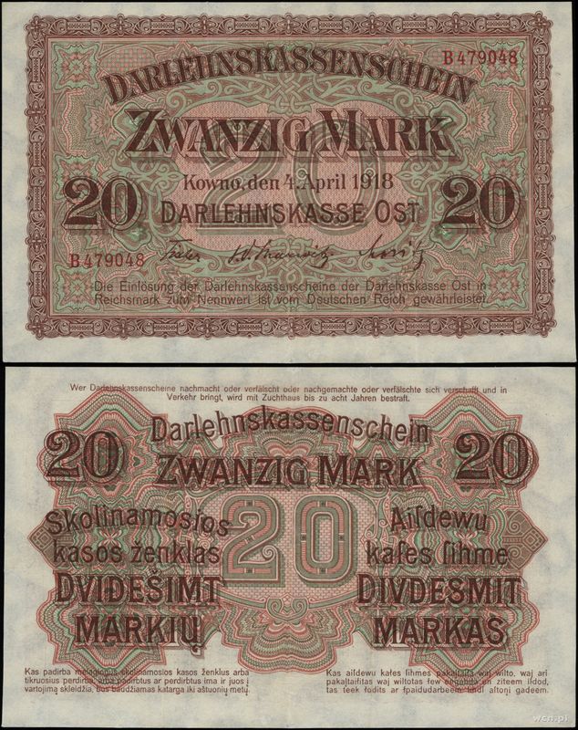 Polska, 20 marek, 4.04.1918