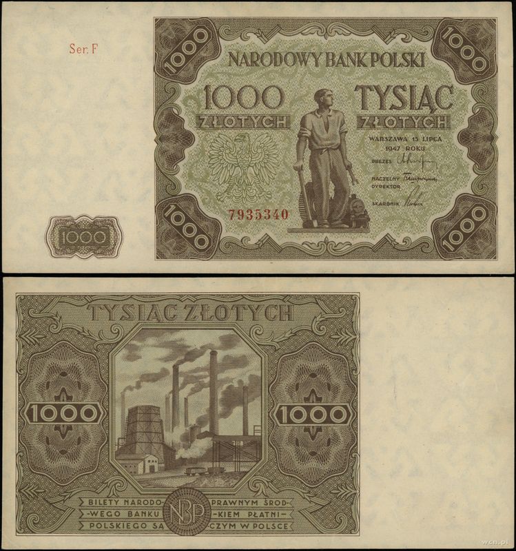 Polska, 1.000 złotych, 15.07.1947